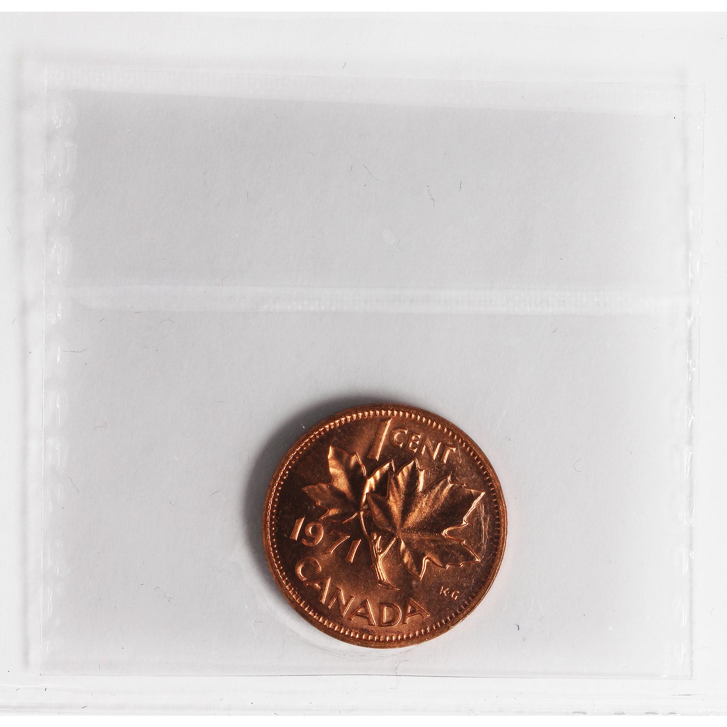 1971 Canada 1-cent ICCS Certified MS66 Red