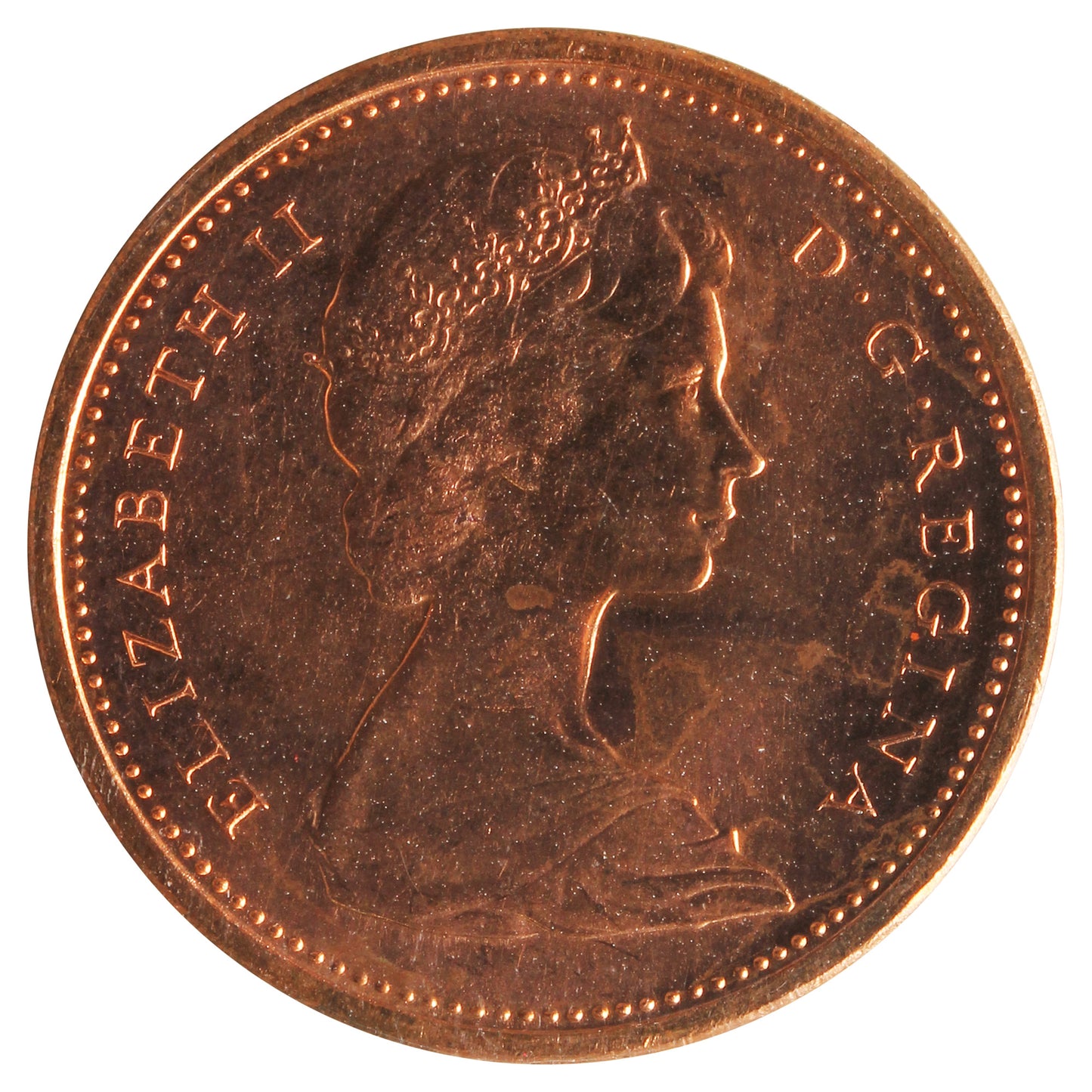 1971 Canada 1-cent ICCS Certified MS66 Red