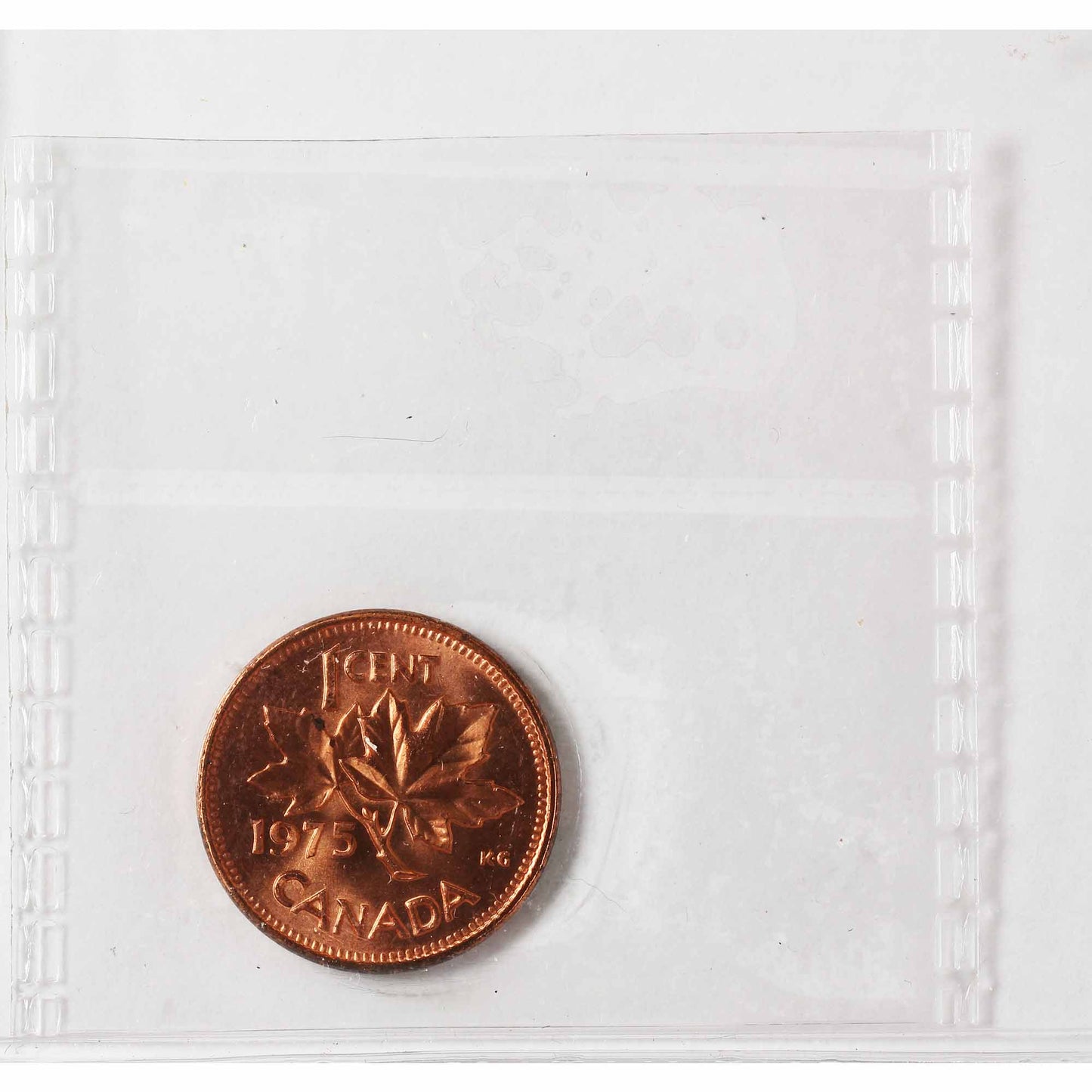 1975 Canada 1-cent ICCS Certified MS-65 Red