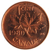 1980 Canada 1-cent ICCS Certified MS65 Red