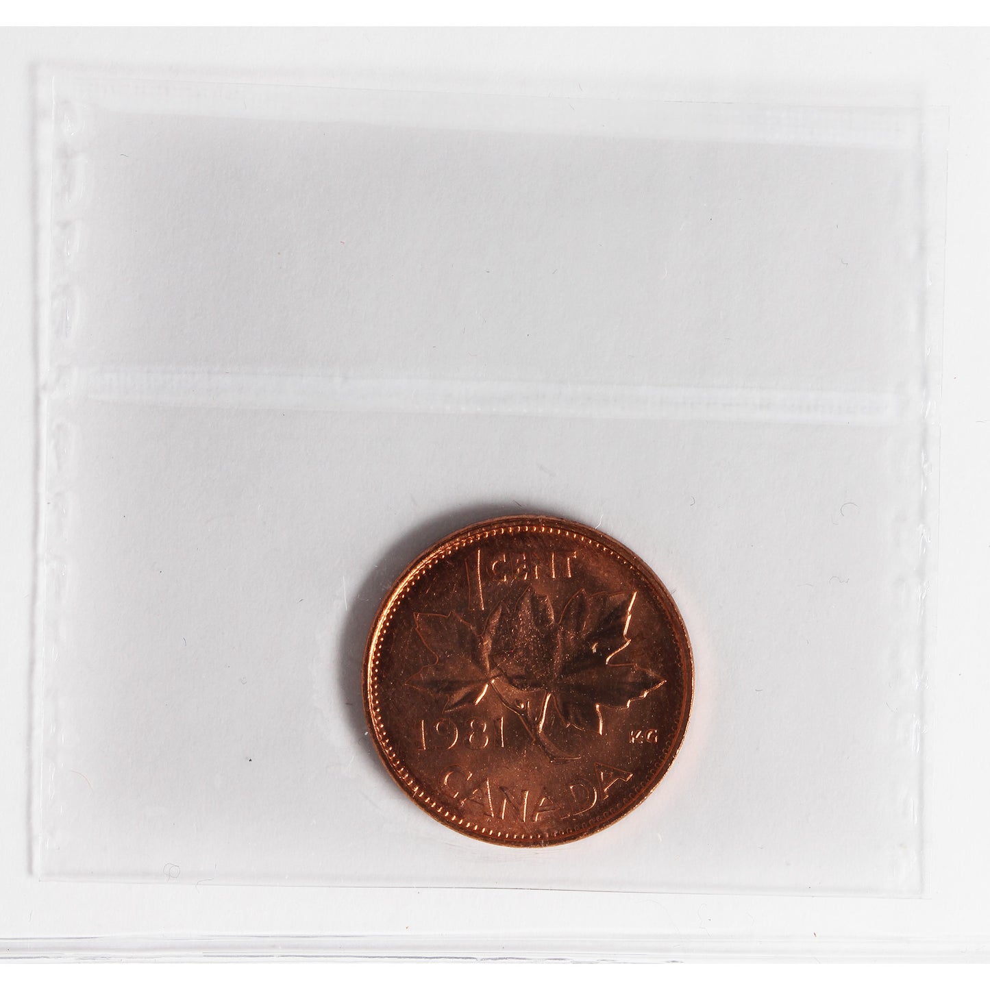 1981 Canada 1-cent ICCS Certified MS66 Red