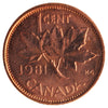1981 Canada 1-cent ICCS Certified MS66 Red