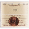 1988 Canada 1-cent ICCS Certified MS66 Red