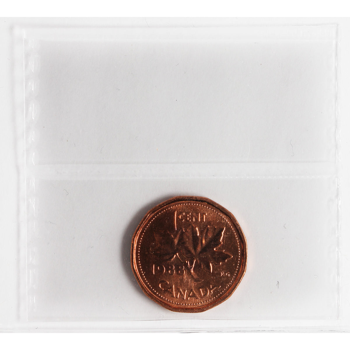 1988 Canada 1-cent ICCS Certified MS66 Red