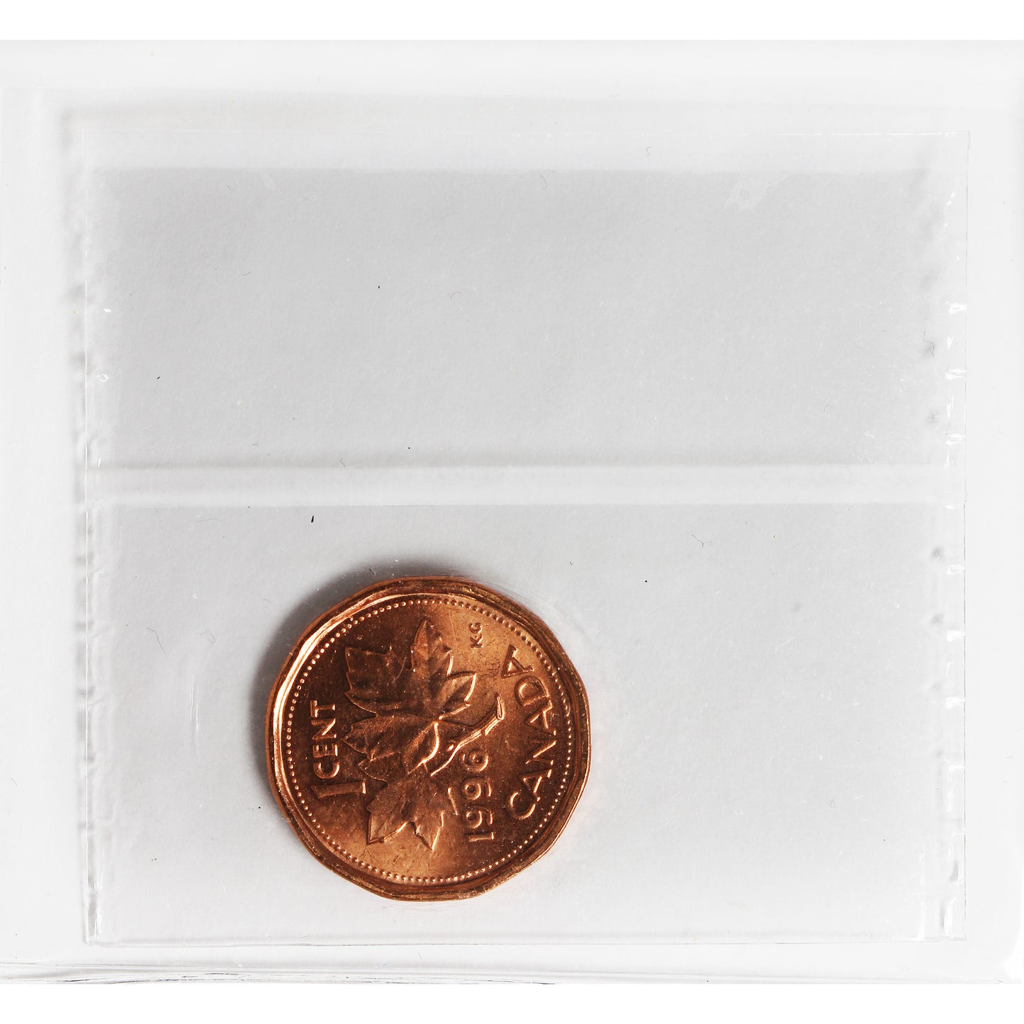 1996 Canada 1-cent ICCS Certified MS-64 Red
