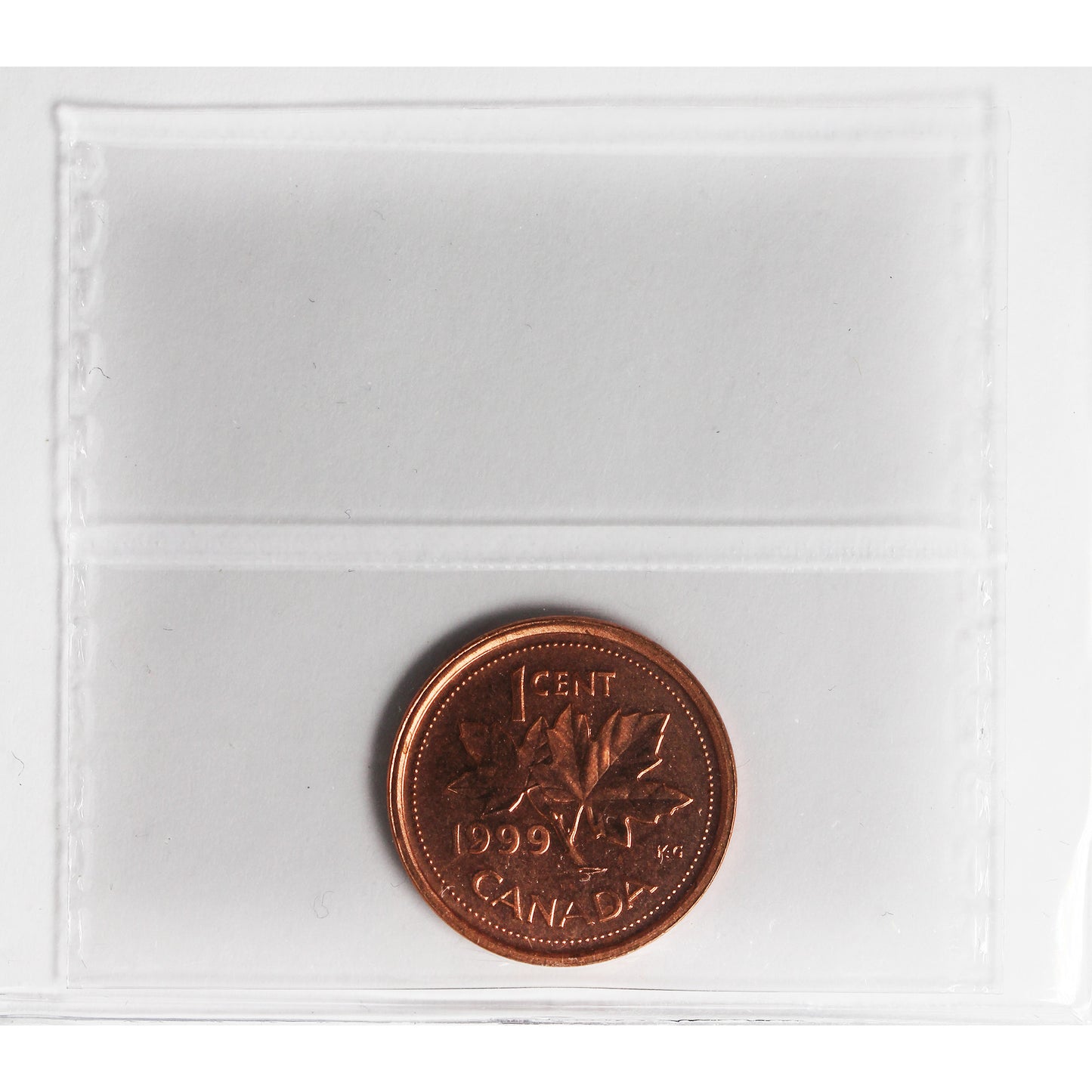 1999 Canada 1-cent ICCS Certified MS-65 Red