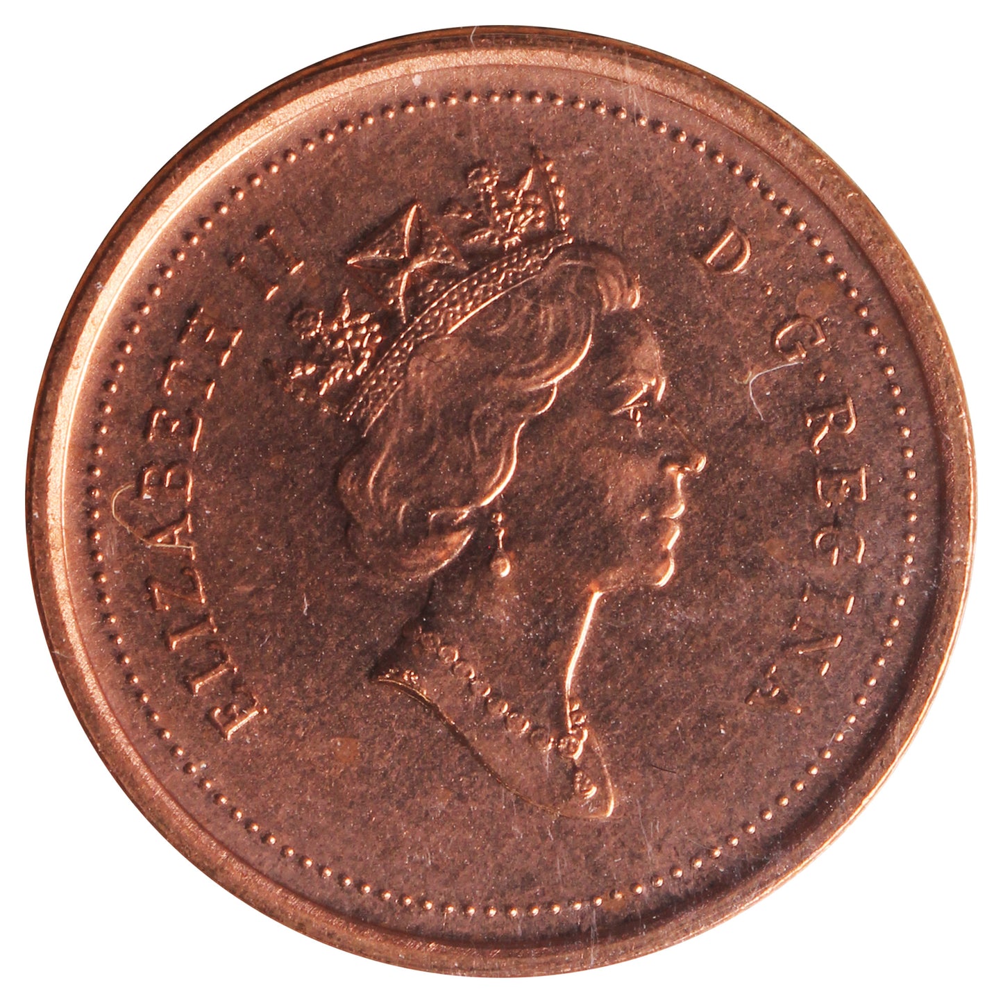 1999 Canada 1-cent ICCS Certified MS-65 Red