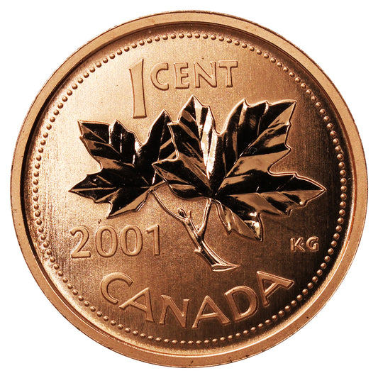 2001P Canada 1-cent Specimen