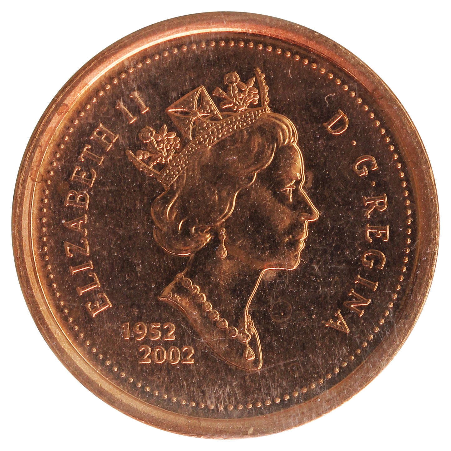2002 Canada 1-cent ICCS Certified MS-66 Red