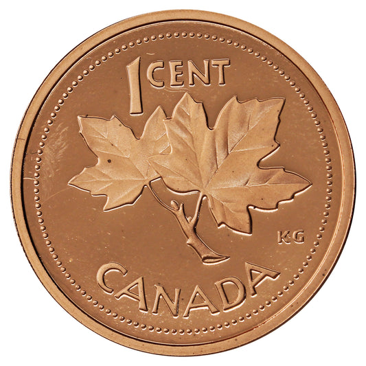 2002 Canada 1-cent Proof