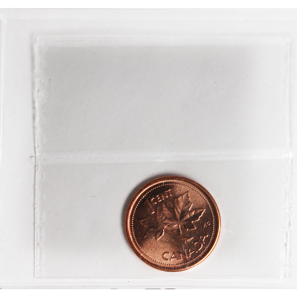 2002P Canada 1-cent ICCS Certified MS65 Red