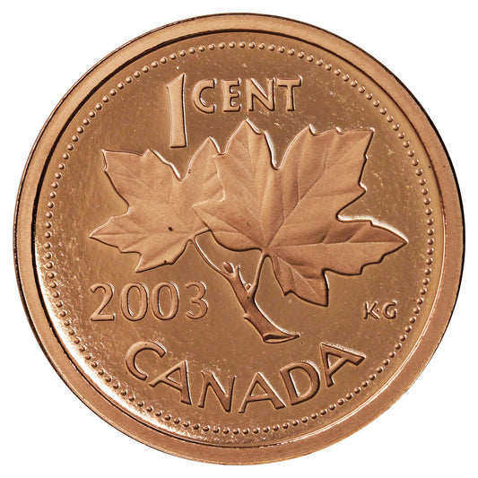 2003 Canada 1-cent Proof