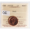 2003P Old Effigy Canada 1-cent ICCS Certified MS67 Red