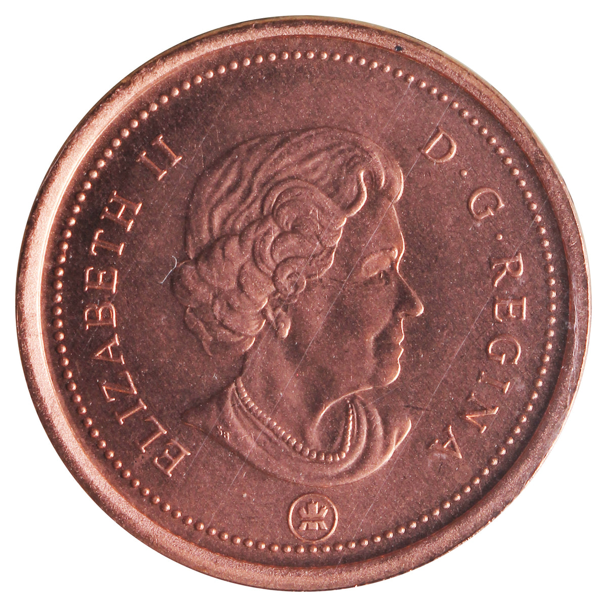 2006 Logo Non-Magnetic Canada 1-cent ICCS Certified MS66 Red