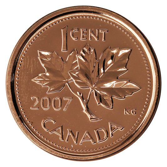 2007 Magnetic Canada 1-cent Proof Like