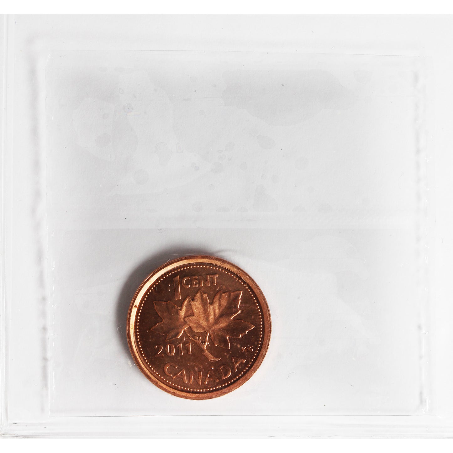 2011 Non Magnetic Canada 1-cent ICCS Certified MS67 Red