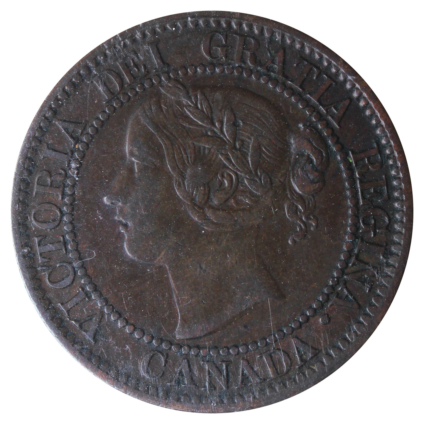 1858 Canada 1-cent ICCS Certified EF40