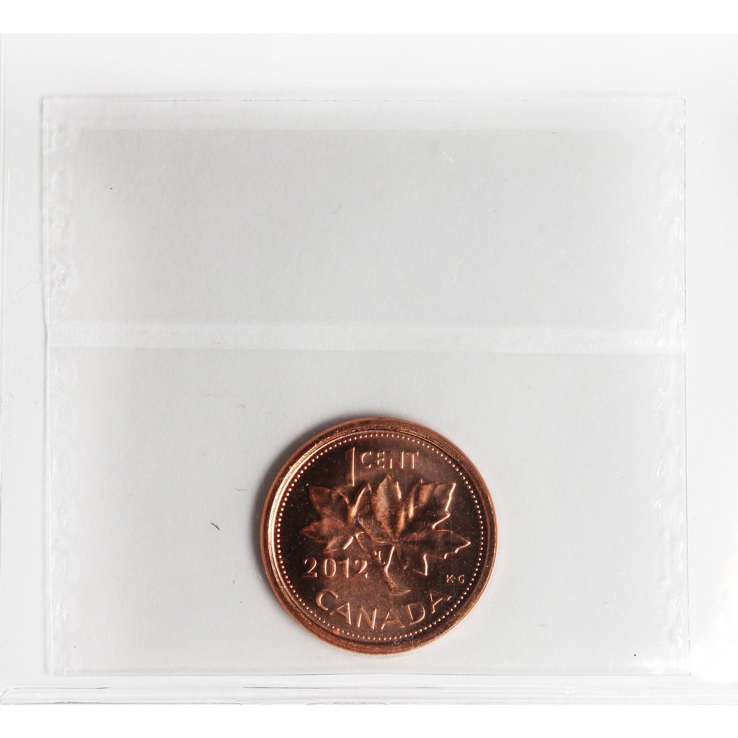 2012 Magnetic Canada 1-cent ICCS Certified MS-65 Red