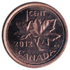 2012 Non Magnetic Canada 1-cent ICCS Certified MS67 Red