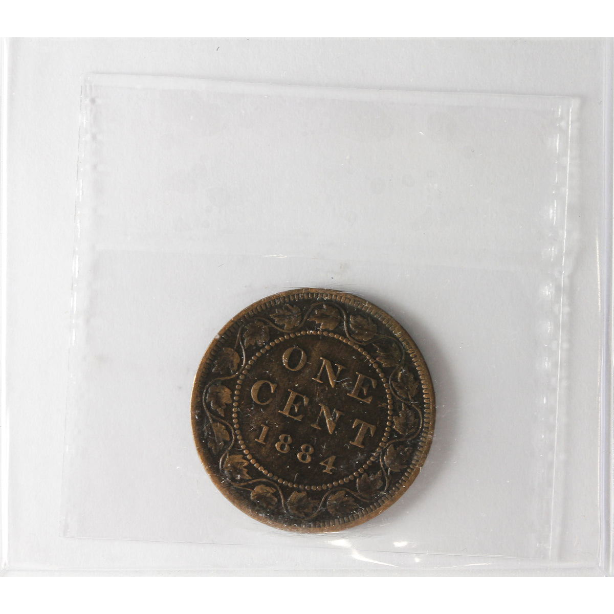 1884 Obv. 1 Canada 1-cent ICCS Certified F15