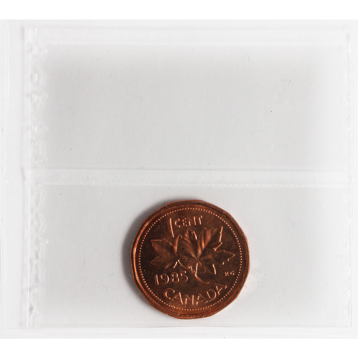 1985 Blunt 5 Canada 1-cent ICCS Certified MS66 Red