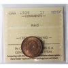 1939 Canada 1-cent ICCS Certified MS66 Red (XMY 378)