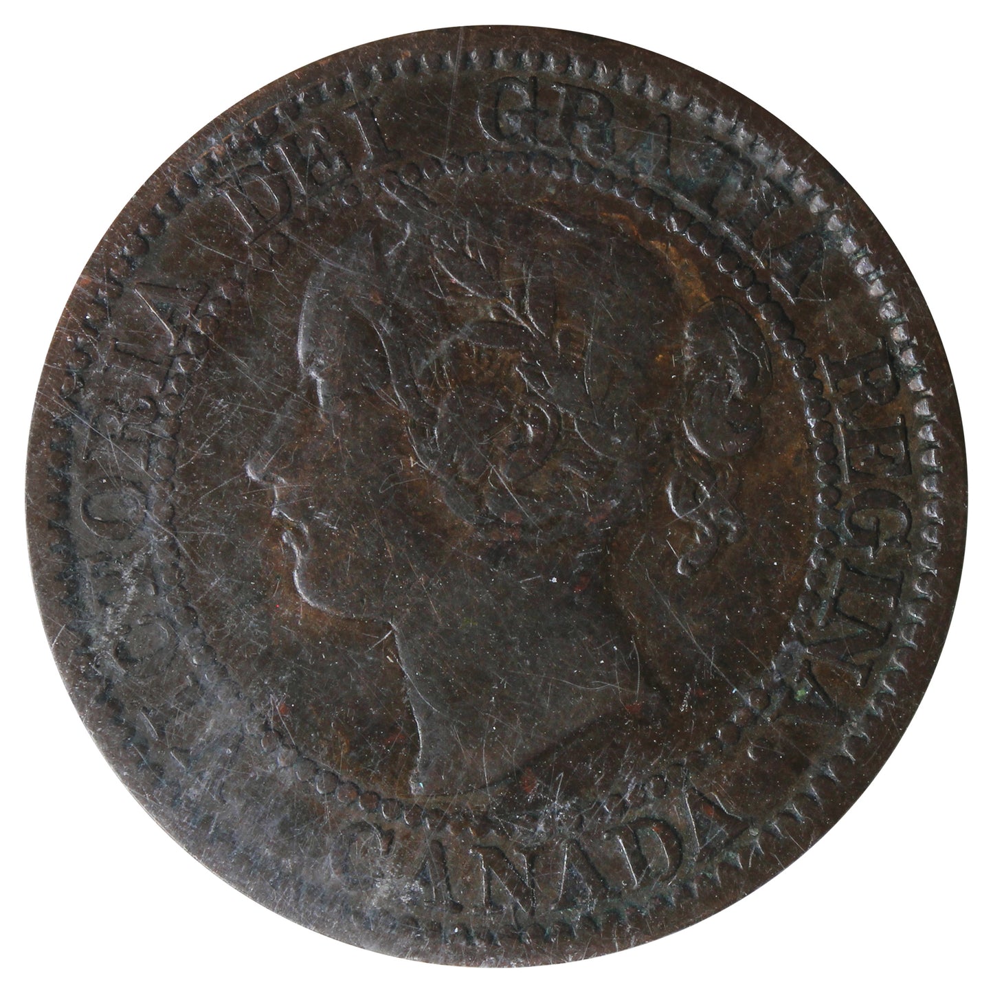 1859 DP N9 #1 Canada 1-cent ICCS Certified F15