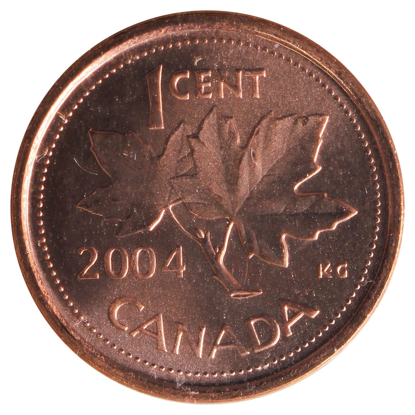 2004P Canada 1-cent ICCS Certified MS64