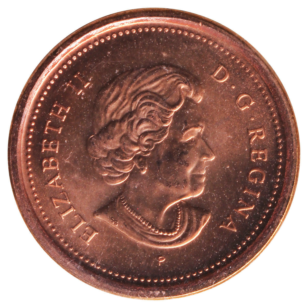 2003P New Effigy Canada 1-cent ICCS Certified MS64 Red