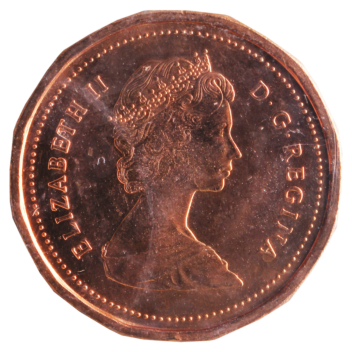 1985 Blunt 5 Canada 1-cent ICCS Certified MS64 Red