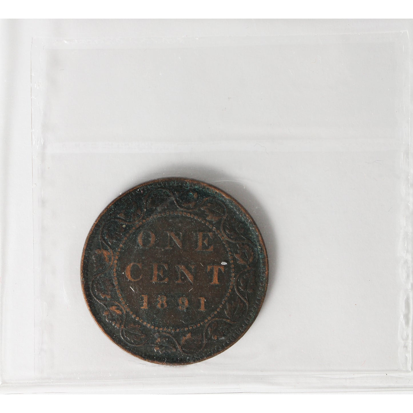 1891 SLSD, Obv. 3 Canada 1-cent ICCS Certified F-12