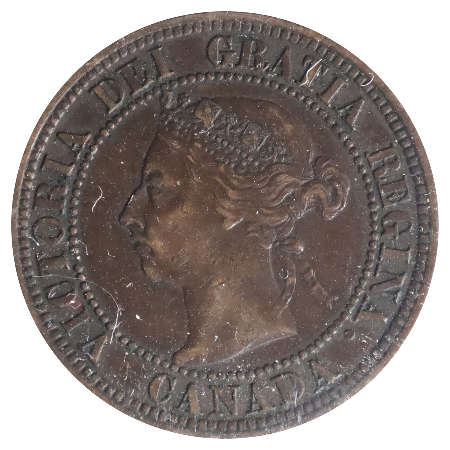 1891 SLSD, Obv. 3 Canada 1-cent ICCS Certified EF40