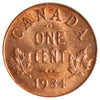 1934 Canada 1-cent ICCS Certified MS64 Red
