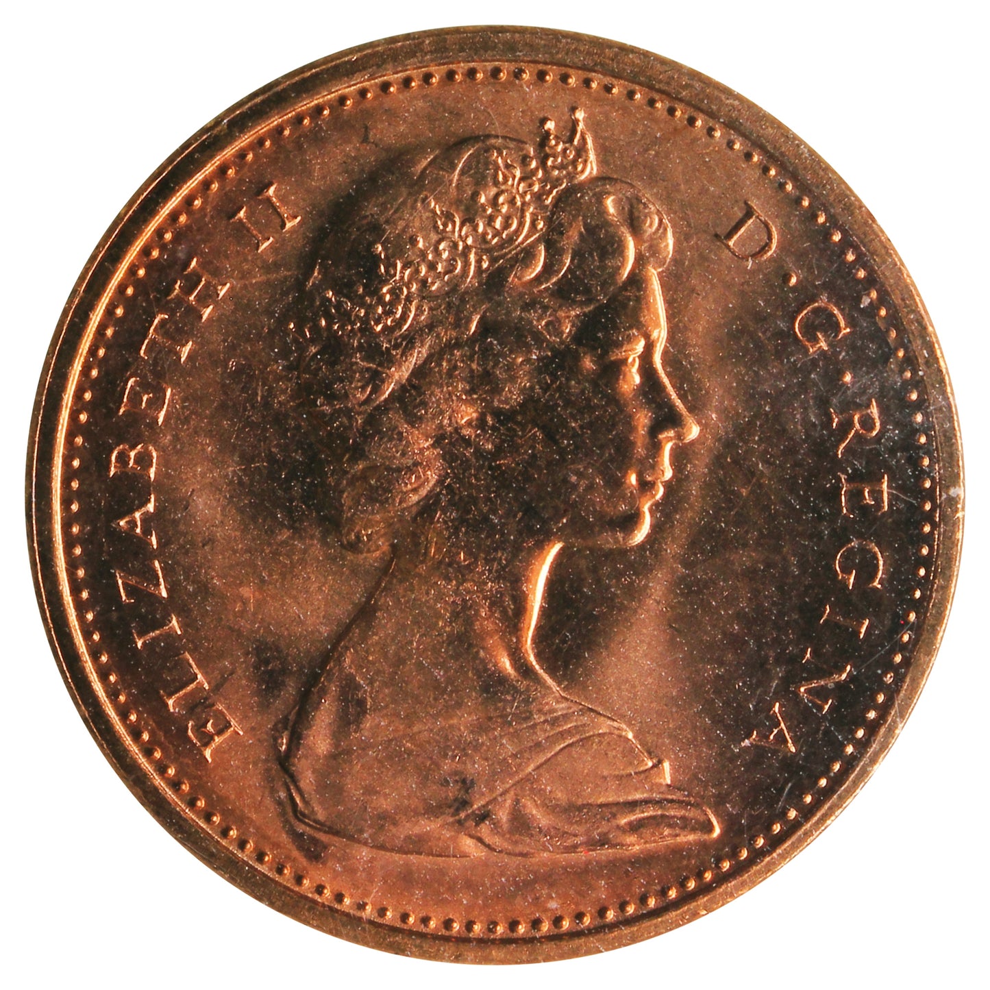 1972 Canada 1-cent ICCS Certified MS66 Red