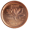 2010 Non-Magnetic Canada 1-cent ICCS Certified MS64 Red