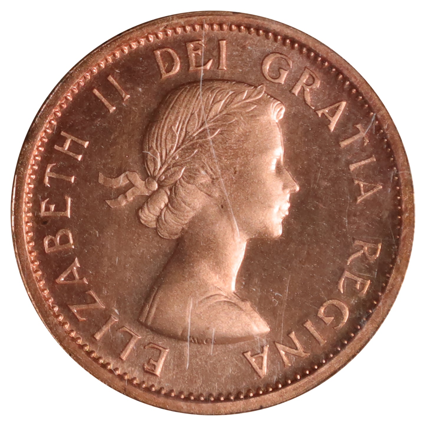 1959 Canada 1-cent ICCS Certified PL67 Red, UHC