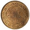 1915 Canada 1-cent UNC+ (MS62) Red & Brown
