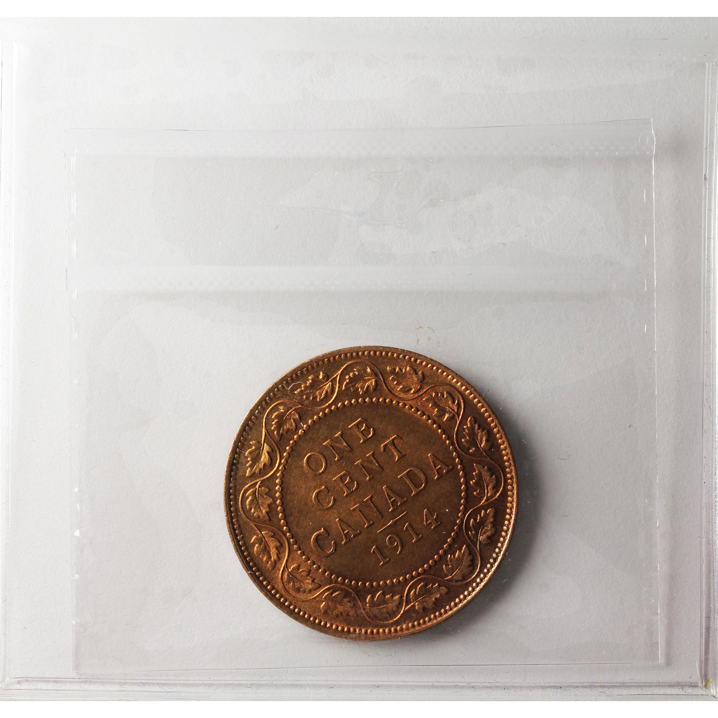 1914 Canada 1-cent ICCS Certified MS64 Red (UT 877)