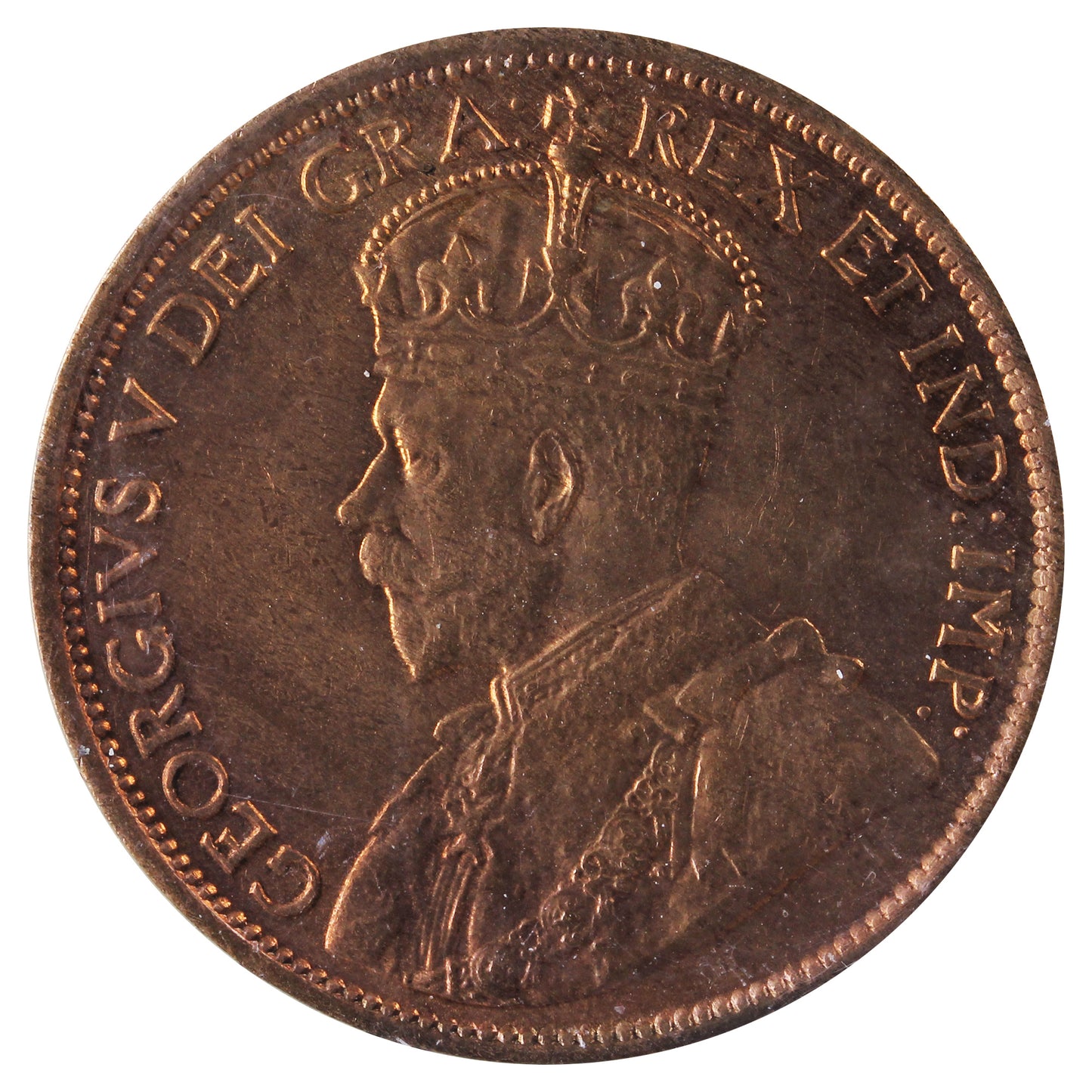 1914 Canada 1-cent ICCS Certified MS64 Red (UT 877)