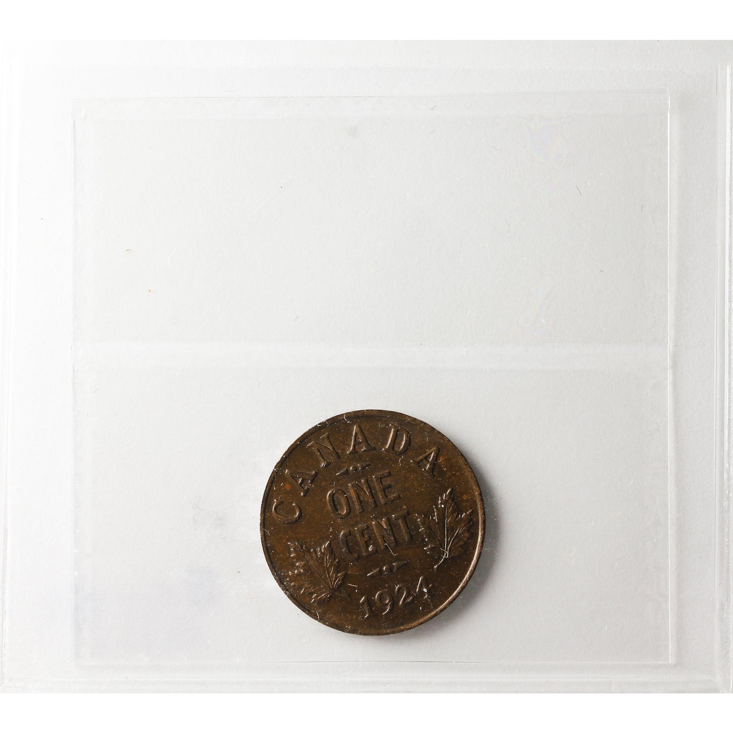 1924 Canada 1-cent ICCS Certified MS60 Brown