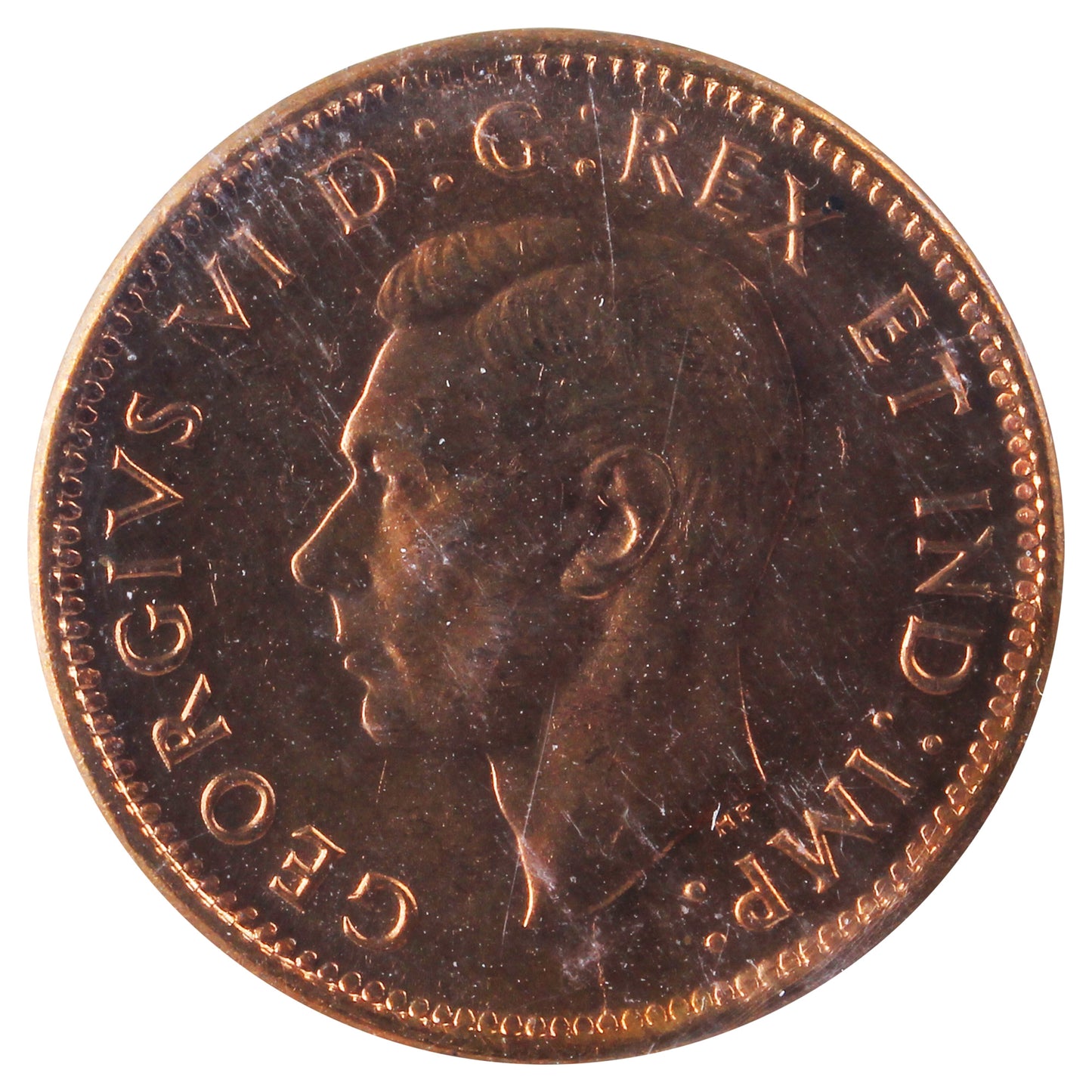 1946 Canada 1-cent ICCS Certified MS65 Red