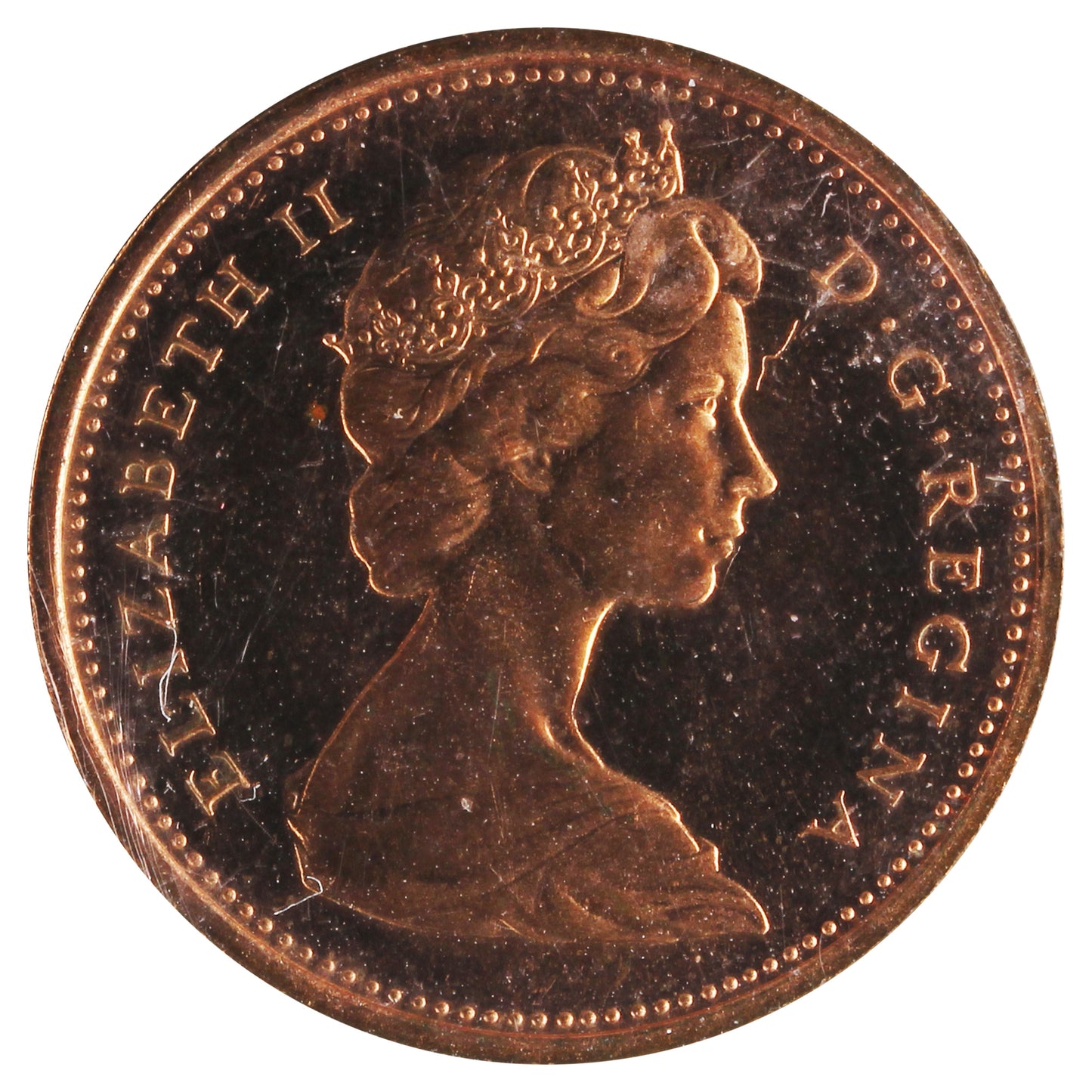 1967 Canada 1-cent ICCS Certified SP66 Red; Heavy Cameo