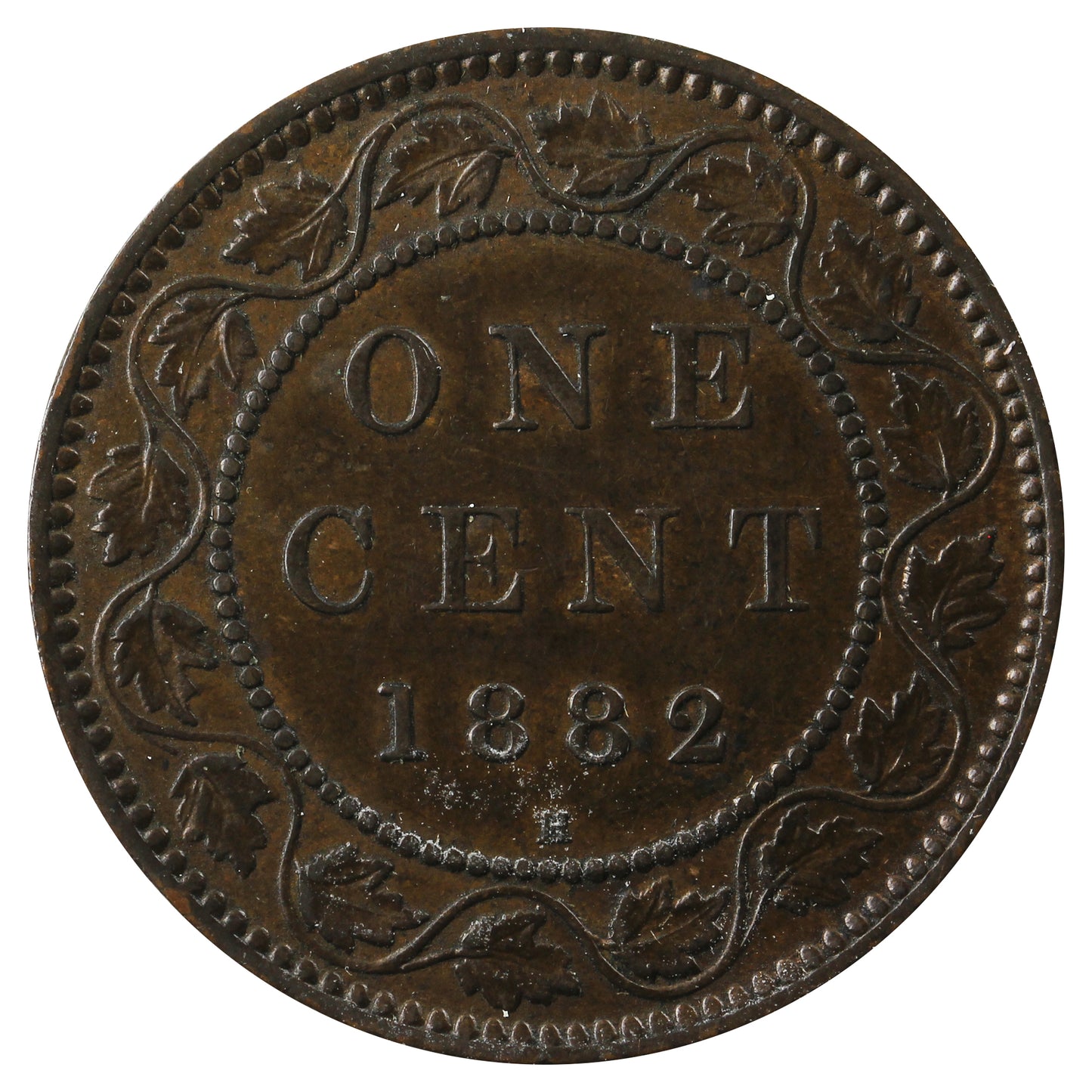 1882H Obv. 2 Canada 1-cent Extra Fine (EF40)