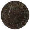 1882H Obv. 2 Canada 1-cent Extra Fine (EF40)