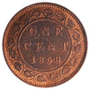 1858 Canada 1-cent ICCS Certified AU50