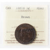 1881H Canada 1-cent ICCS Certified MS60 Brown