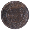 1881H Canada 1-cent ICCS Certified MS60 Brown