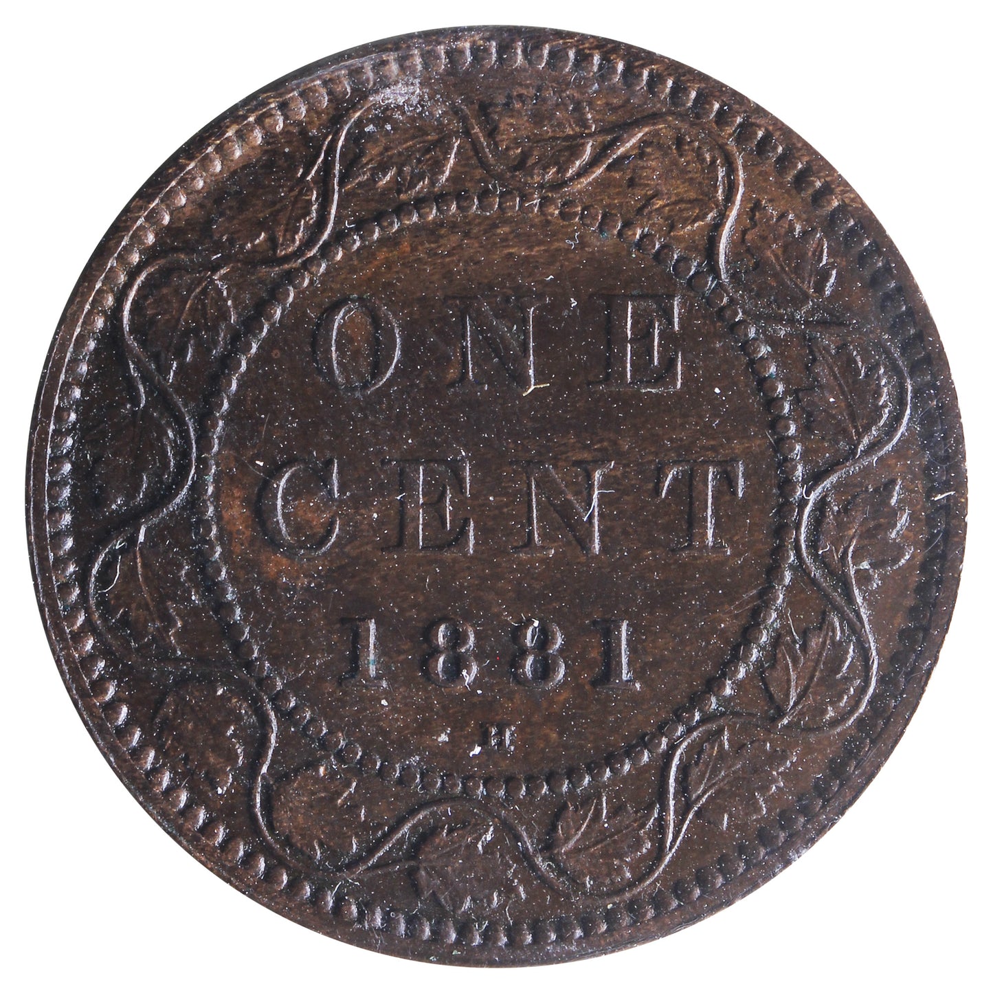 1881H Canada 1-cent ICCS Certified MS60 Brown