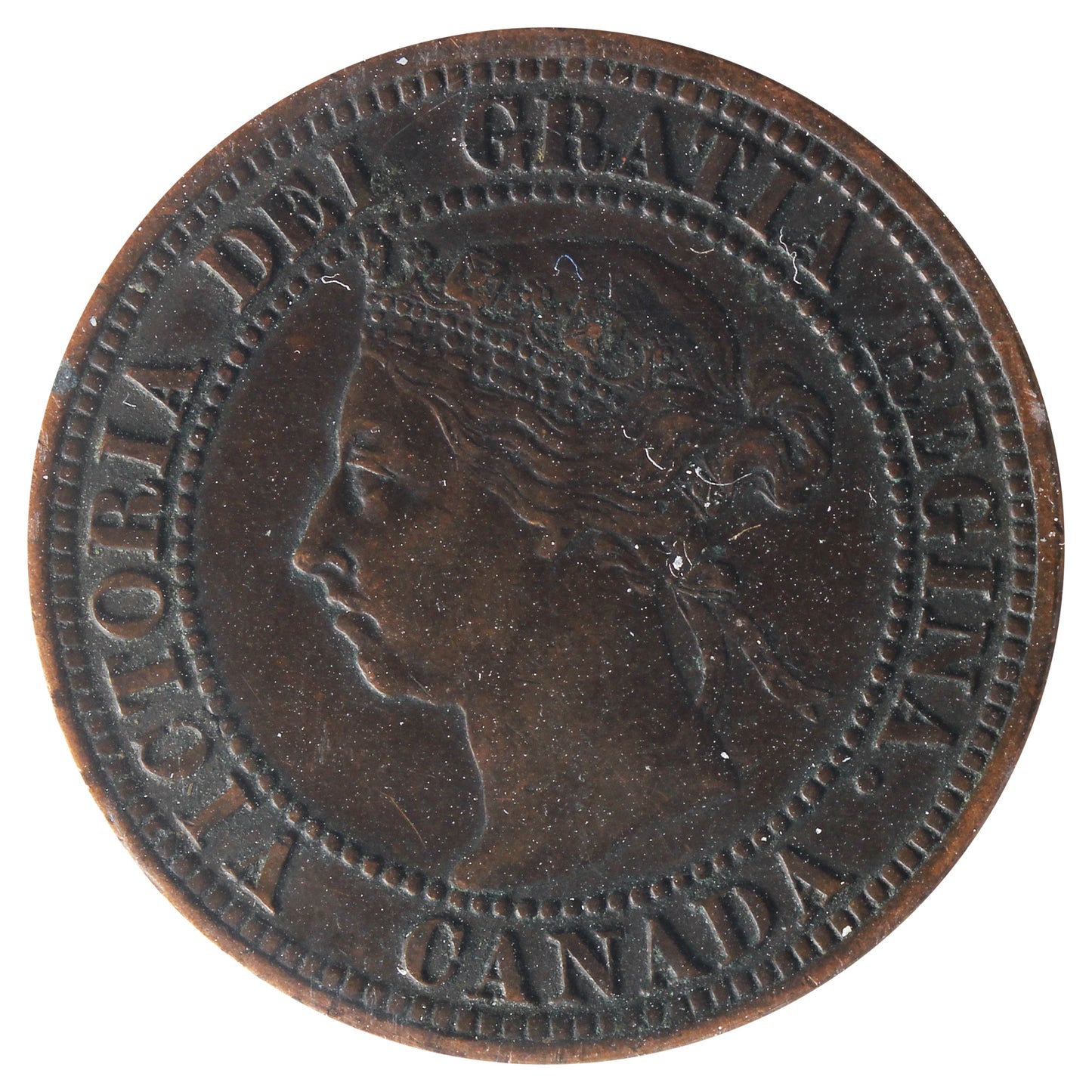 1891 LLSD, Obv. 3 Canada 1-cent ICCS Certified EF40