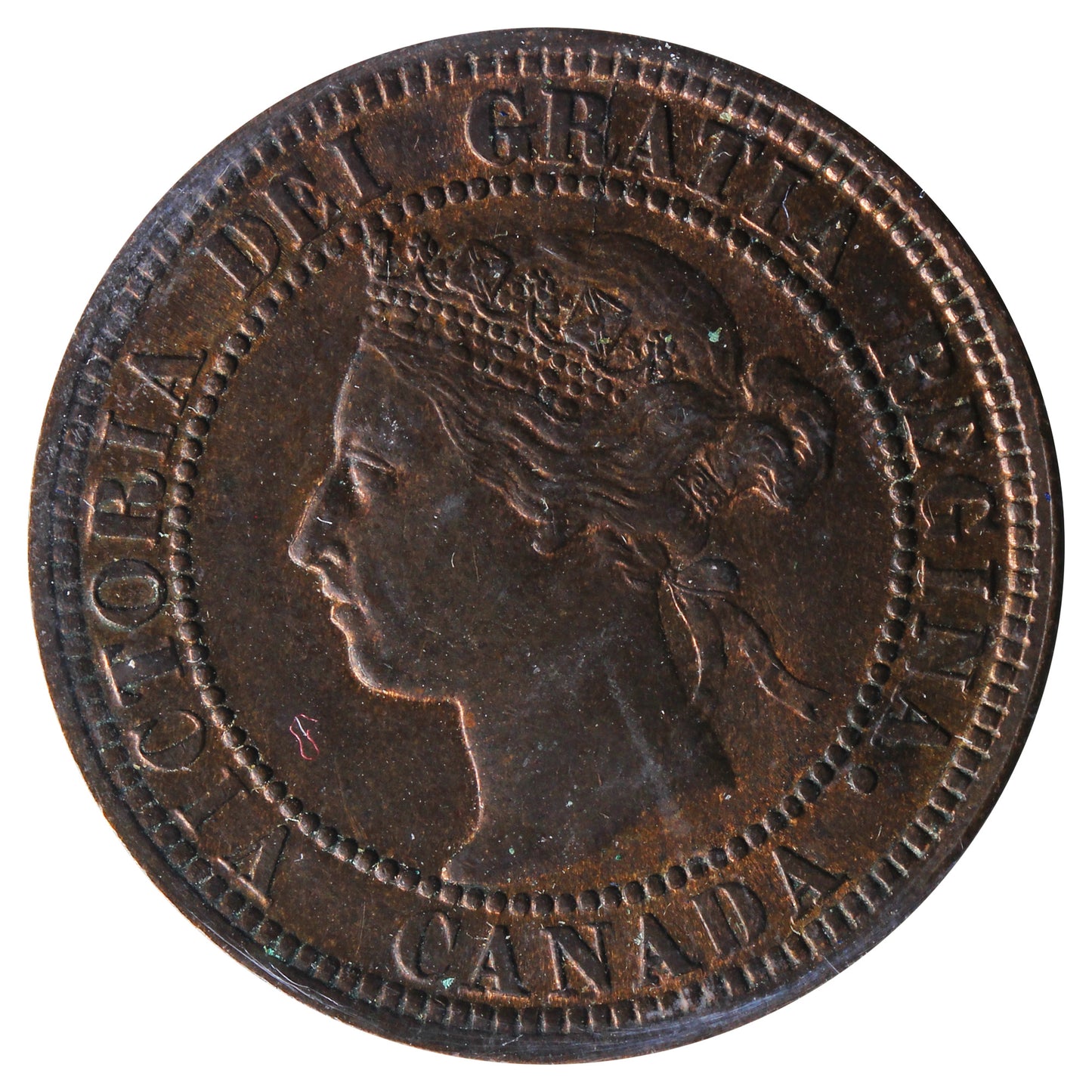 1900H Canada 1-cent ICCS Certified MS60 Trade Red